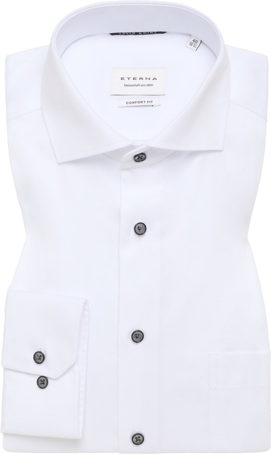 Thumbnail - COMFORT FIT Cover Shirt in weiß unifarben