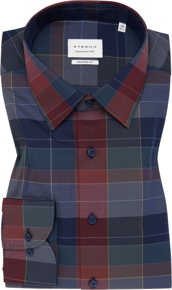 Thumbnail - MODERN FIT Hemd in navy kariert