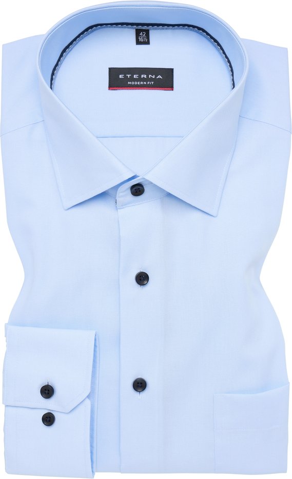 Thumbnail - MODERN FIT Hemd in himmelblau unifarben