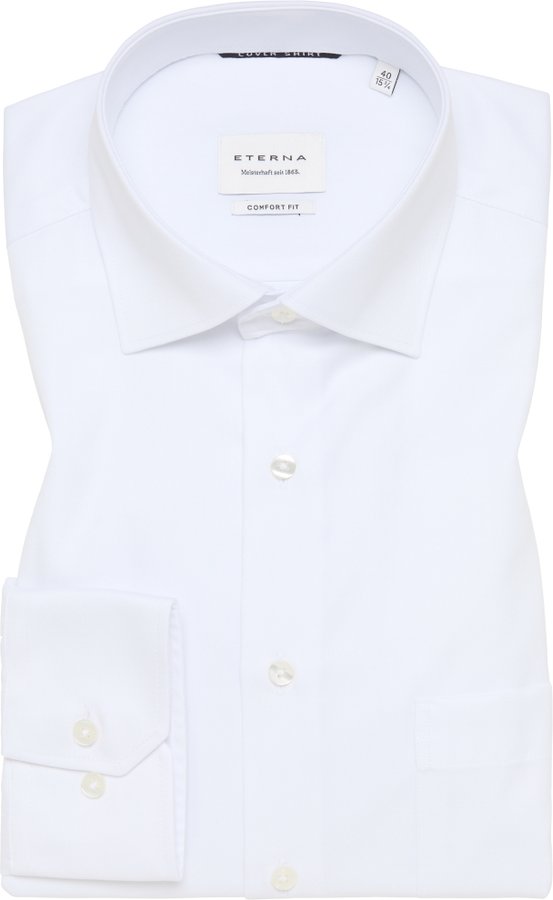 Thumbnail - COMFORT FIT Cover Shirt in weiß unifarben