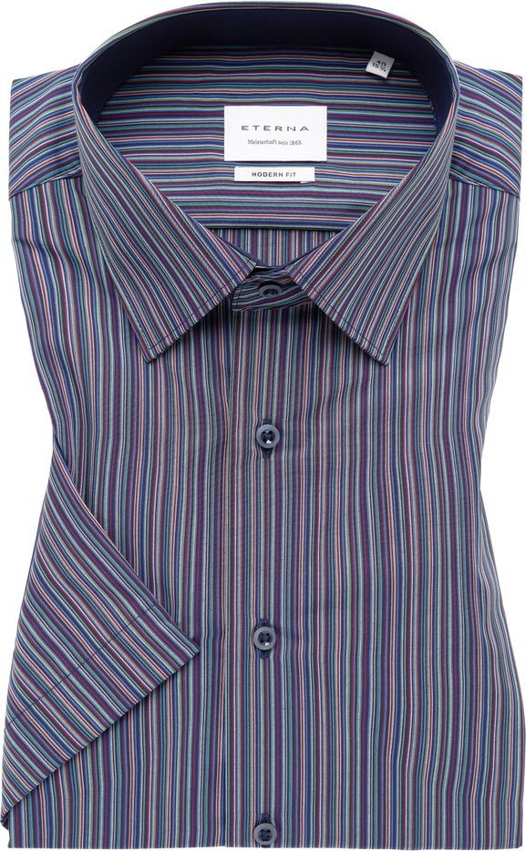 MODERN FIT Hemd in navy gestreift