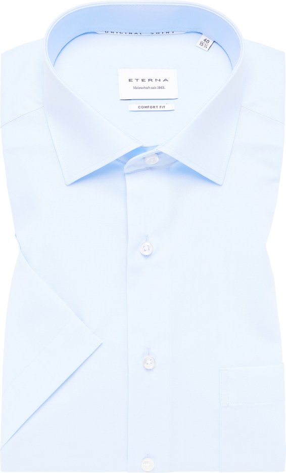 COMFORT FIT Original Shirt in hellblau unifarben