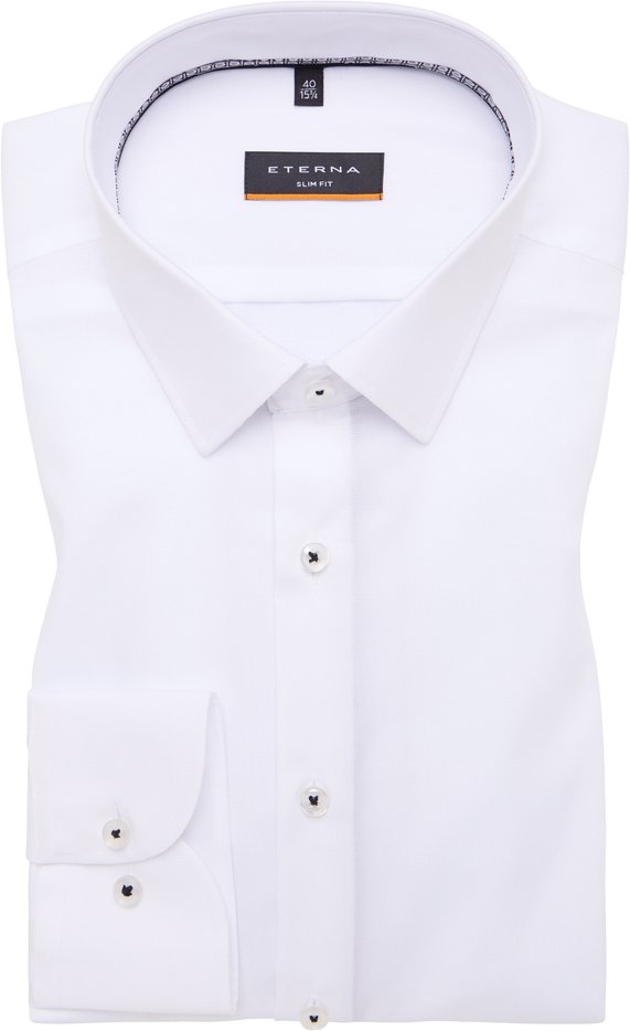 Thumbnail - SLIM FIT Hemd in weiß unifarben