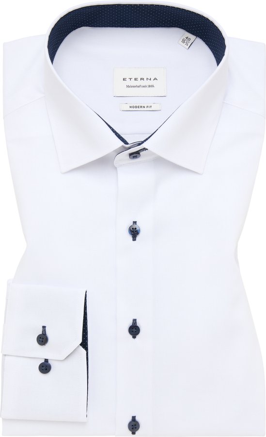 Thumbnail - MODERN FIT Hemd in weiß unifarben