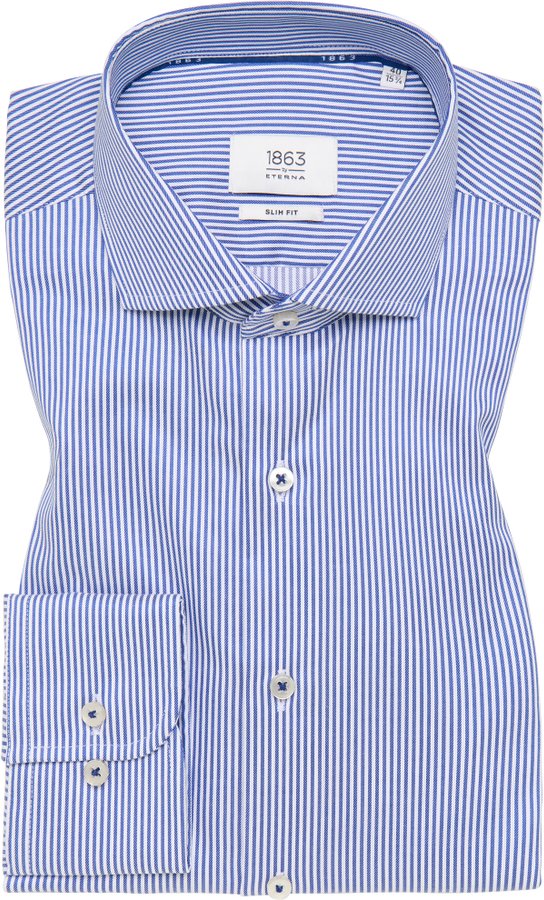 Thumbnail - SLIM FIT Hemd in himmelblau gestreift