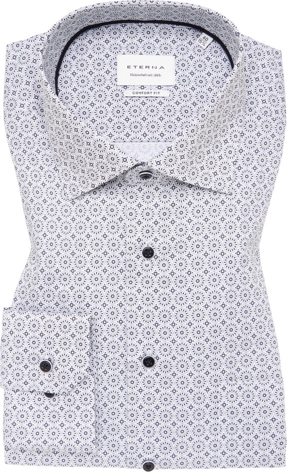 COMFORT FIT Dynamic Cotton in stahlgrau bedruckt