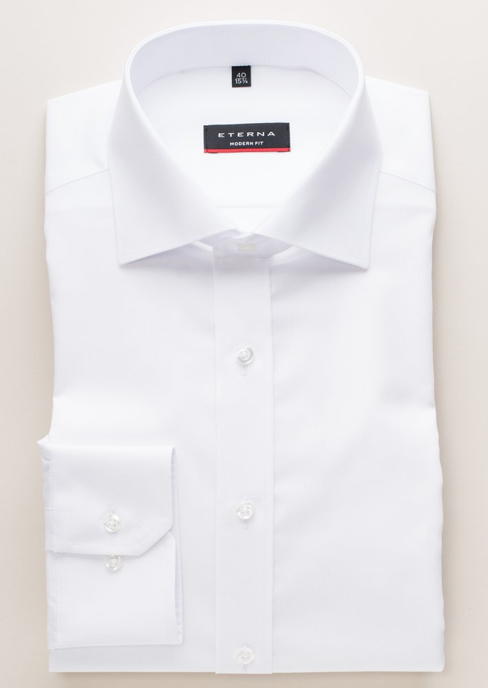 Thumbnail - MODERN FIT Original Shirt in weiß unifarben