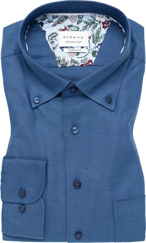 Thumbnail - MODERN FIT Hemd in denim unifarben