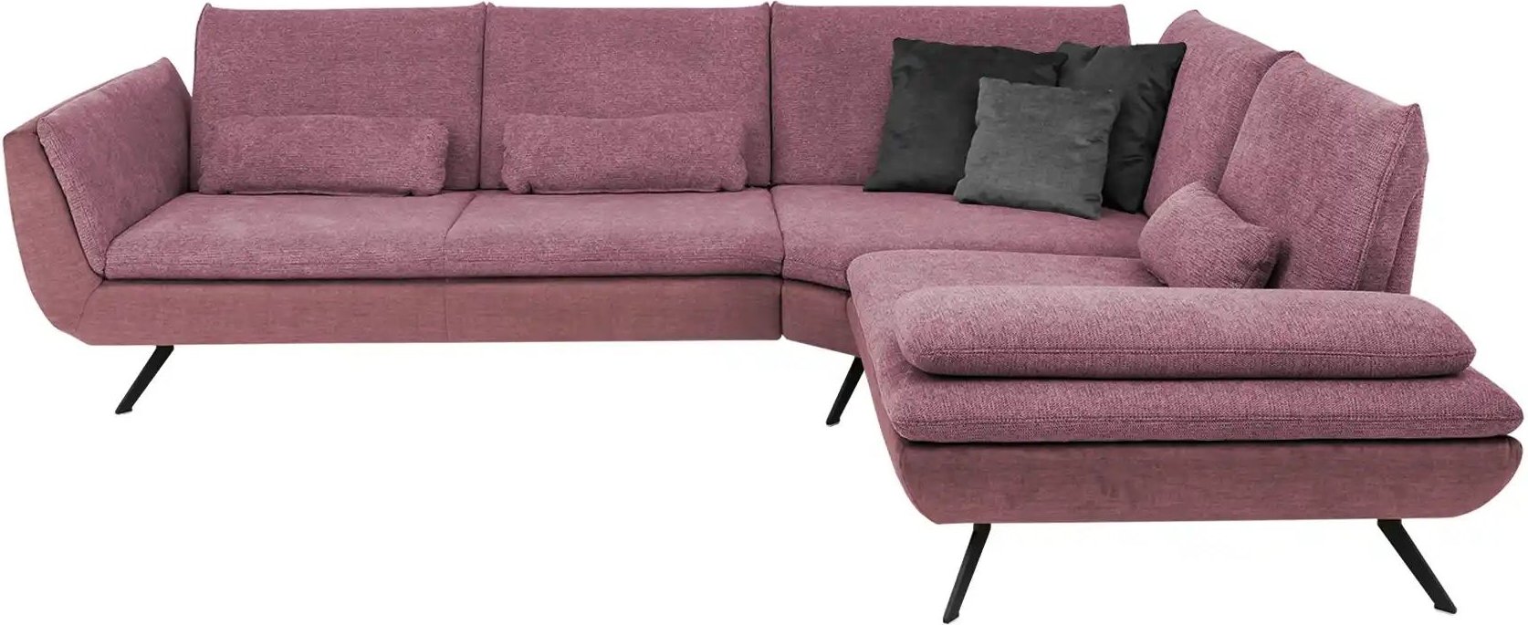 Ecksofa Luca ¦ rot ¦ Maße (cm): B: 314 H: 88 T: 244.0 Polstermöbel > Sofas > Ecksofas - Höffner