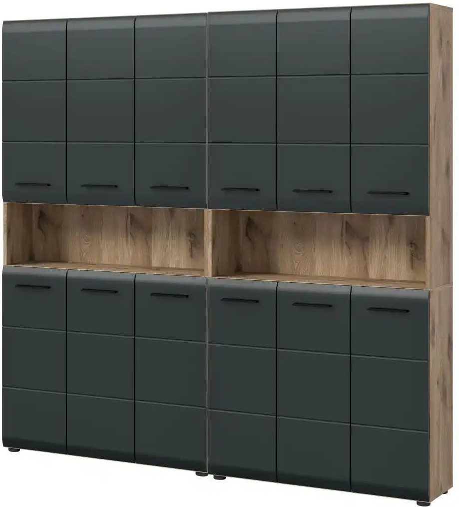 Badkombination Igelsbachsee ¦ holzfarben ¦ Maße (cm): B: 180 H: 185 Schränke > Badschränke > Komplett-Badkombinationen ...