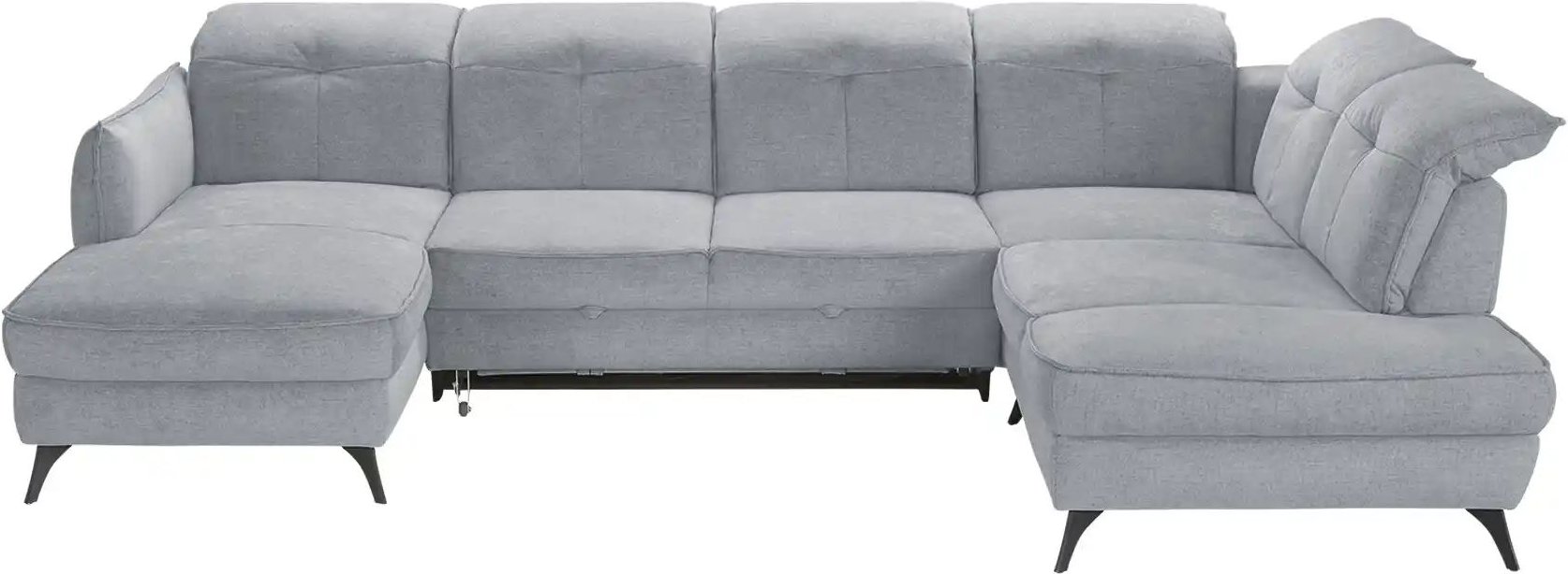 medium Wohnlandschaft inklusive diverser Funktionen Milan ¦ grau Polstermöbel > Sofas > Wohnlandschaften - Höffner