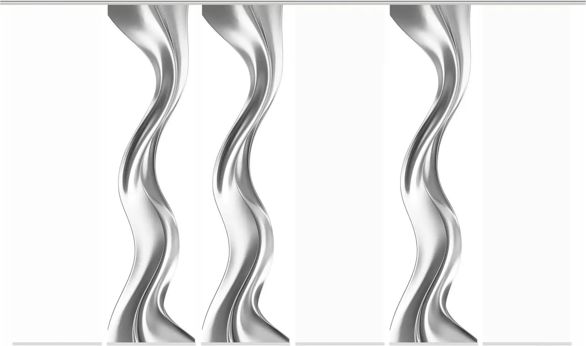 HOME Wohnideen Schiebevorhang ¦ silber ¦ Synthetik ¦ Maße (cm): B: 60 H: 245 Gardinen & Rollos > Gardinen & Vorhänge >...