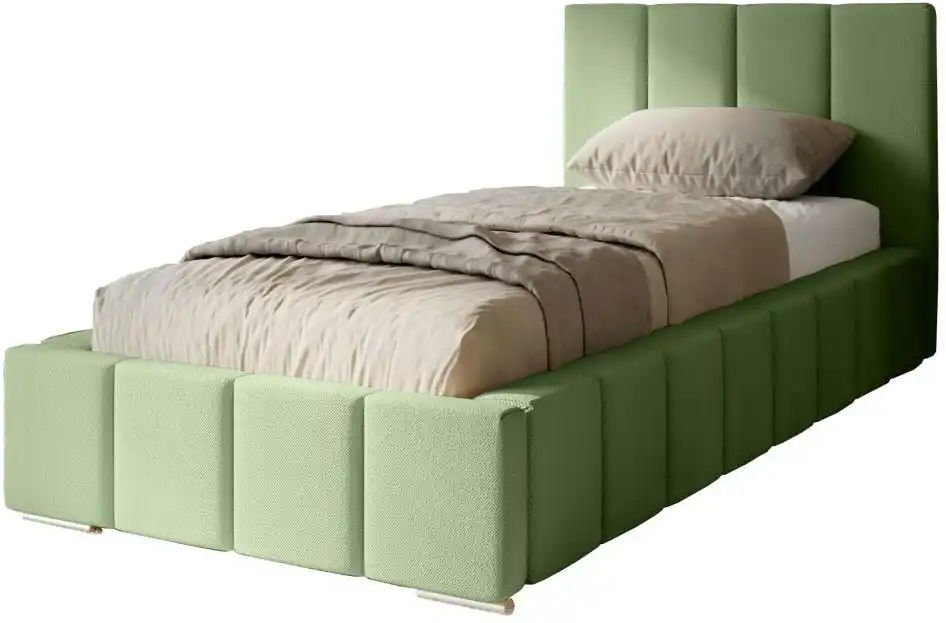 Polsterbett mit Stauraum Margate ¦ grün ¦ Maße (cm): B: 105 H: 100 Betten > Polsterbetten - Höffner