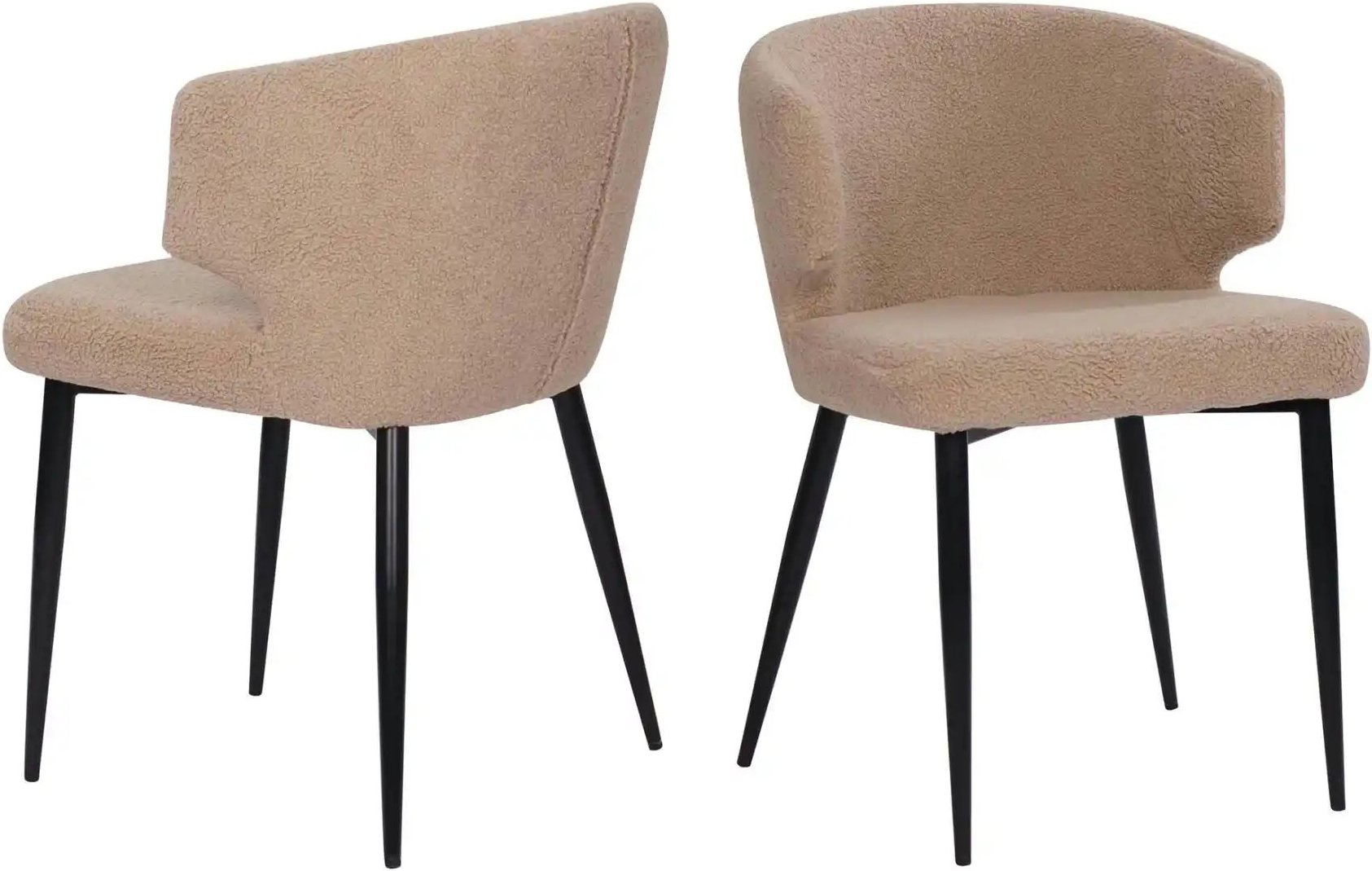 Stuhl 2er-Set ¦ braun ¦ Maße (cm): B: 63 H: 81 Stühle > Polsterstühle - Höffner