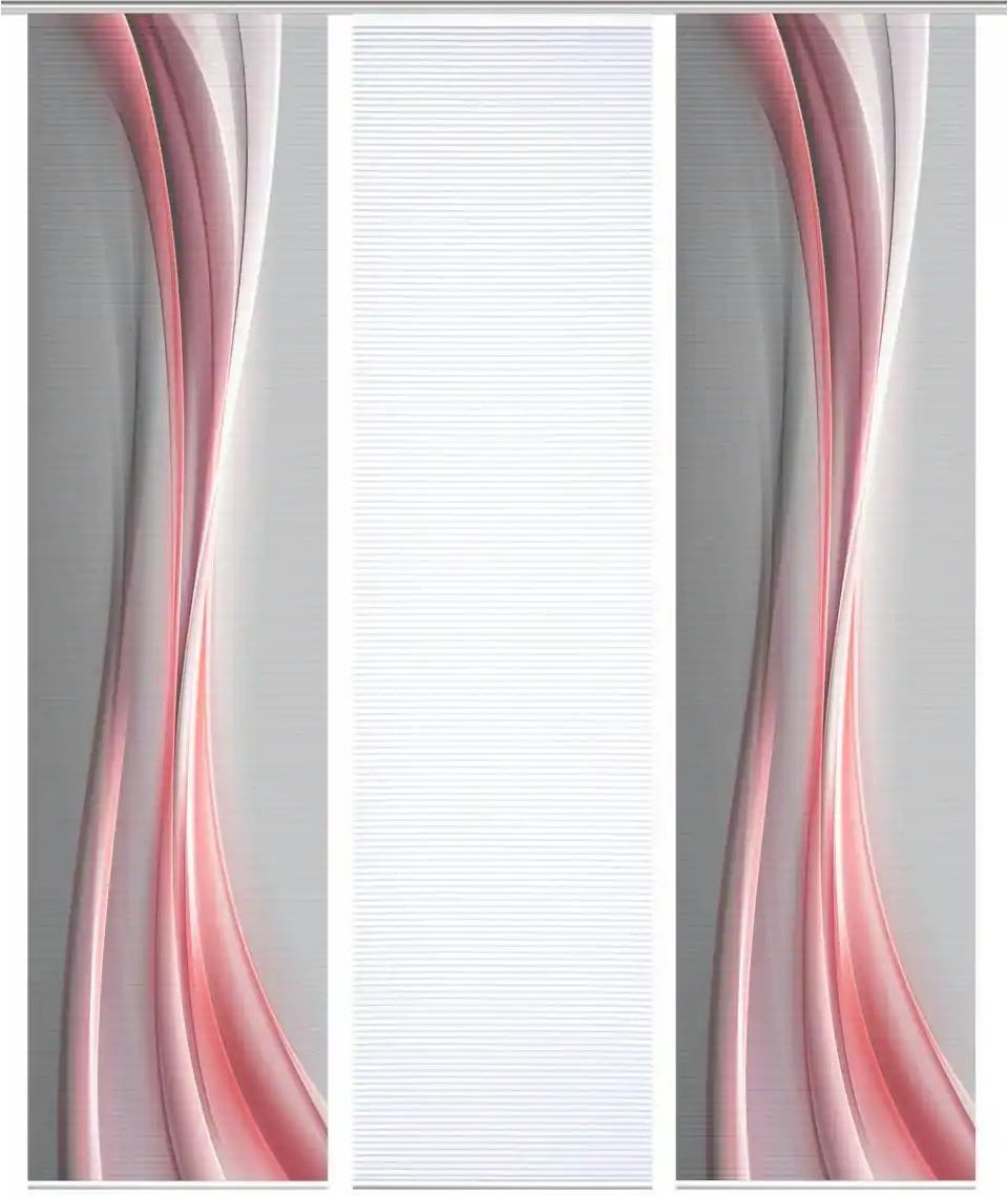 HOME in green Schiebevorhang ¦ rot ¦ Synthetik ¦ Maße (cm): B: 60 H: 245 Gardinen & Rollos > Gardinen & Vorhänge > Sch...