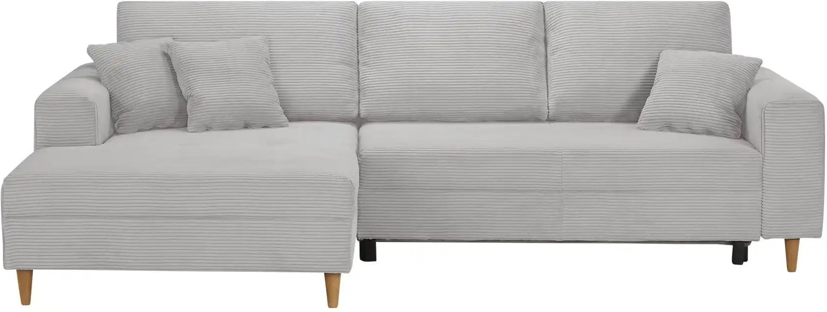 Thumbnail - Ecksofa mit Schlaffunktion Benedita ¦ grau ¦ Maße (cm): B: 275 H: 91 T: 173.0 Polstermöbel > Sofas > 3-Sitzer - Höffner