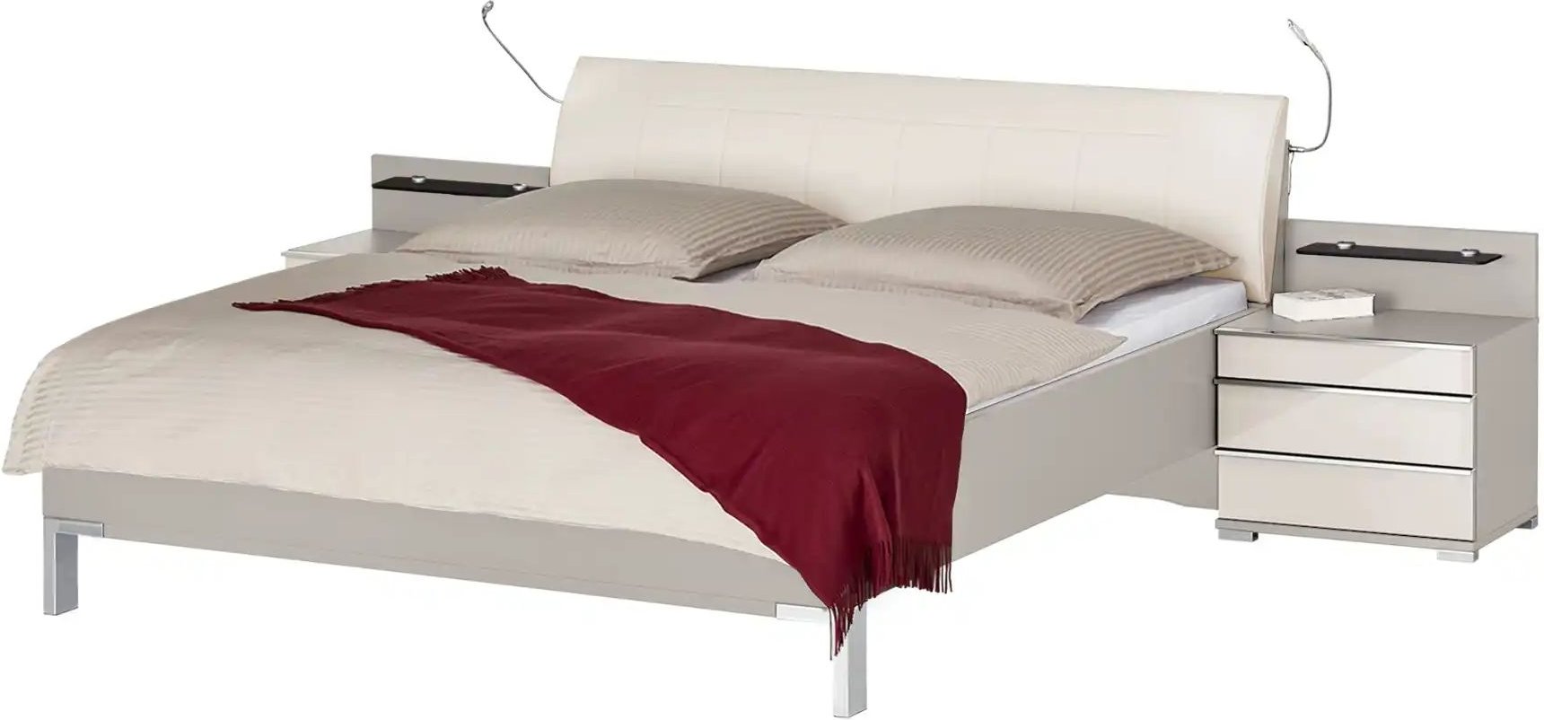 Bettanlage Beda ¦ beige ¦ Maße (cm): B: 309 H: 97 Betten > Komfortbetten - Höffner