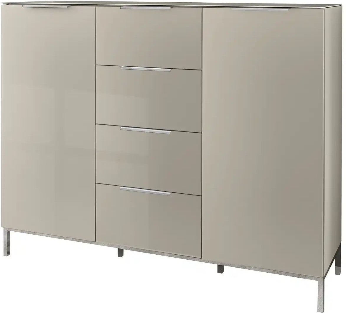 Kommode mit 2 Türen Vitreo Neo ¦ beige ¦ Maße (cm): B: 135 H: 108 T: 40.0 Kommoden & Sideboards > Kommoden - Höffner