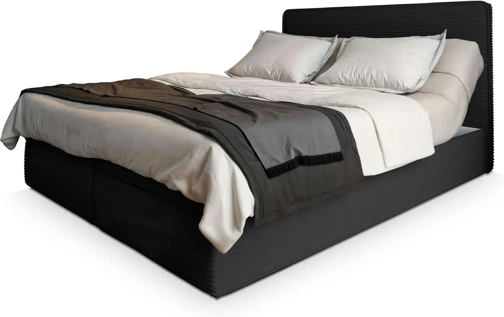 MASSENO Boxbett mit Bettkasten Astor ¦ schwarz ¦ Maße (cm): B: 140 H: 98 Betten > Polsterbetten - Höffner