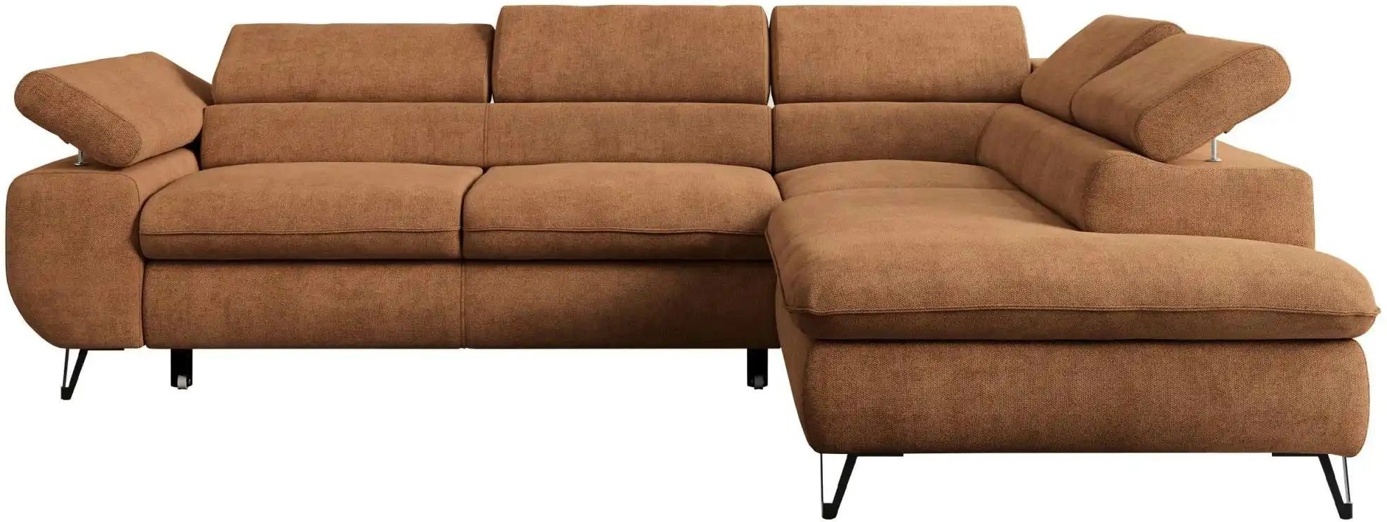 Ecksofa mit Schlaffunktion Peter ¦ orange ¦ Maße (cm): B: 273 H: 76 Polstermöbel > Sofas > Ecksofas - Höffner