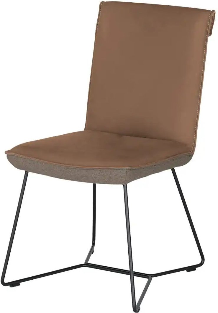 KOINOR Kufenstuhl Leder Schwof ¦ braun ¦ Maße (cm): B: 48 H: 90 T: 64.0 Stühle > Küchenstühle > Polster Küchenstühle - ...