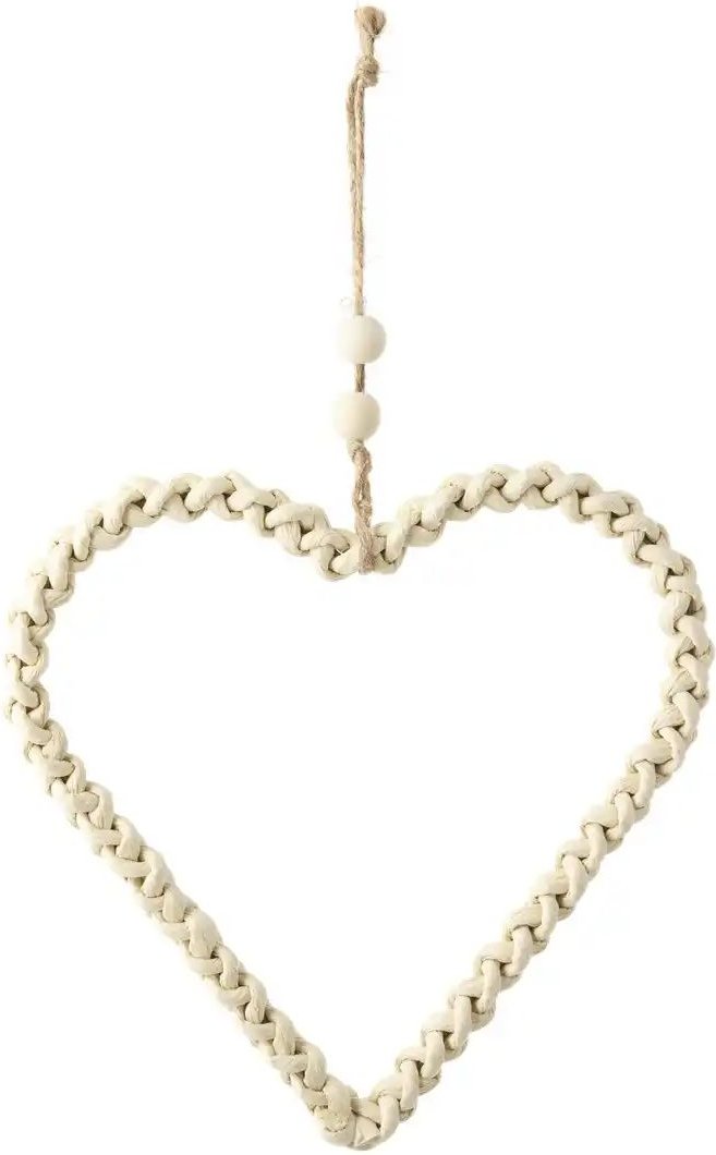 HOME STORY Anhänger Herz ¦ braun ¦ Eisendraht,Papier ¦ Maße (cm): B: 26 H: 26 T: 1.0 Accessoires > Dekoartikel - Höffn...