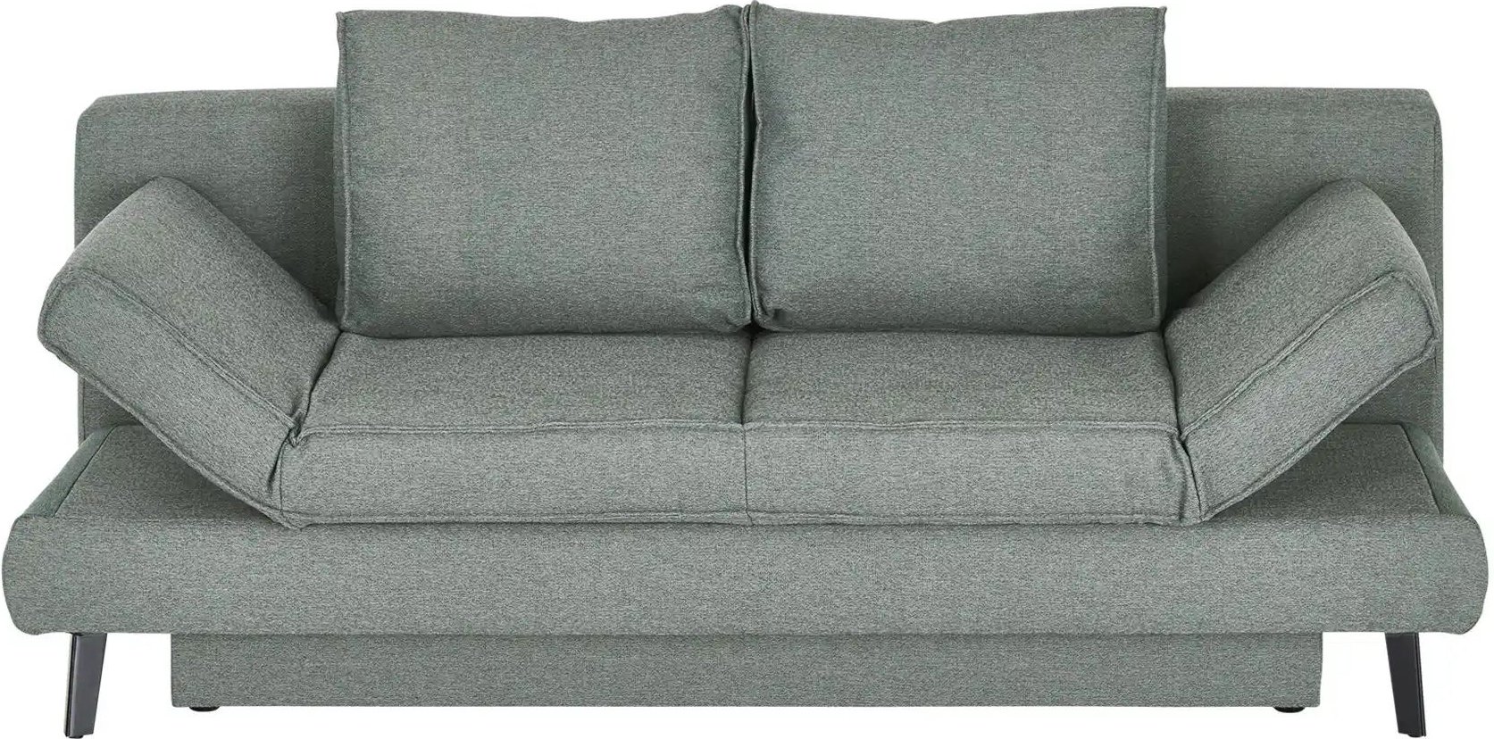 Schlafsofa mit Bettkasten Sidney ¦ grau ¦ Maße (cm): B: 200 H: 85 T: 90.0 Polstermöbel > Sofas > 2-Sitzer - Höffner