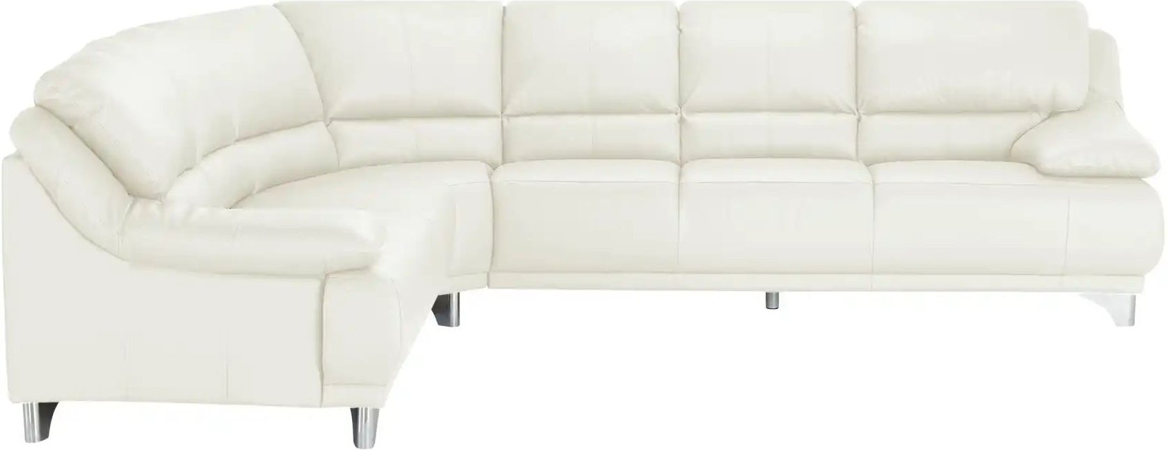 divanotti Ecksofa aus Echtleder Maranello ¦ weiß ¦ Maße (cm): B: 295 H: 87 T: 253.0 Polstermöbel > Sofas > Ecksofas - Hö...