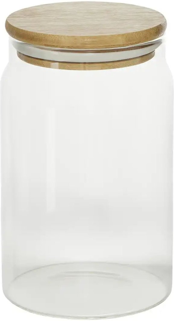 for friends Aufbewahrungsglas ¦ transparent/klar ¦ Glas,Bambus ¦ Maße (cm): H: 15,8 Ø: 9.45 Küchenzubehör & Helfer > ...