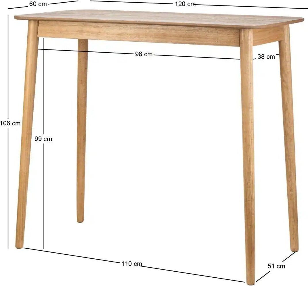 Bartisch ¦ holzfarben ¦ Maße (cm): B: 60 H: 106 Tische > Bartische - Höffner