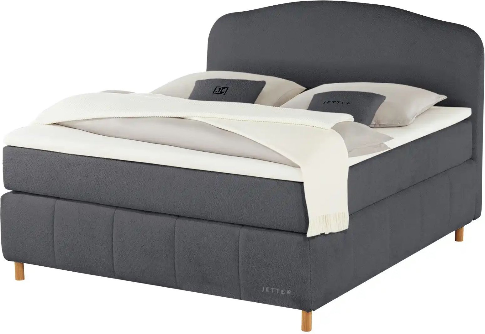 Jette Home Boxspringbett Jette Cloud ¦ grau ¦ Maße (cm): B: 182 H: 132,5 Betten > Boxspringbetten - Höffner