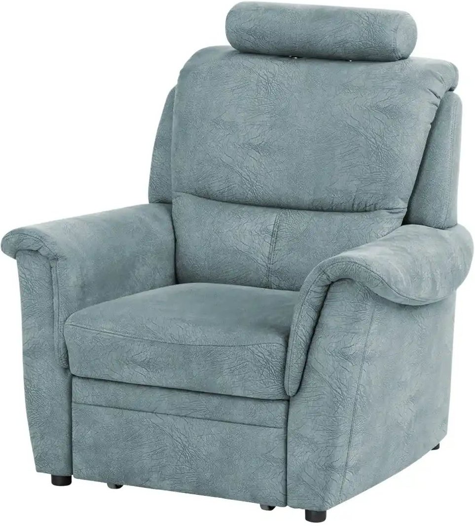 meinSofa Sessel mit Hocker als Auszug Chris ¦ blau ¦ Maße (cm): B: 102 H: 96 T: 92.0 Polstermöbel > Sessel > Fernsehsess...