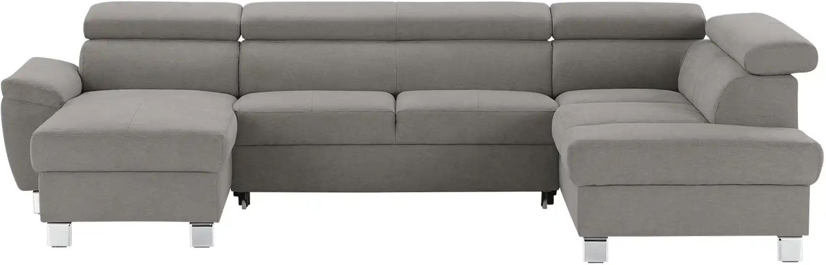 uno Wohnlandschaft aus Mikrofaser Avola ¦ grau ¦ Maße (cm): B: 318 H: 90 T: 208.0 Polstermöbel > Sofas > Schlafsofas - H...