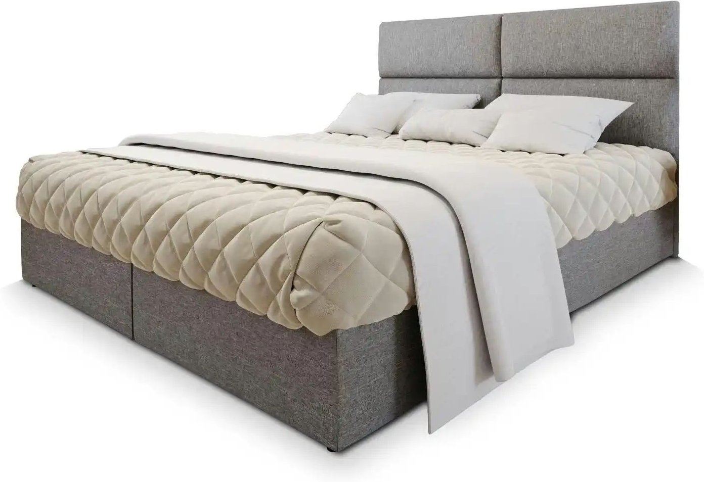 MASSENO Boxbett mit Bettkasten Lonis ¦ grau ¦ Maße (cm): B: 180 H: 98 Betten > Polsterbetten - Höffner