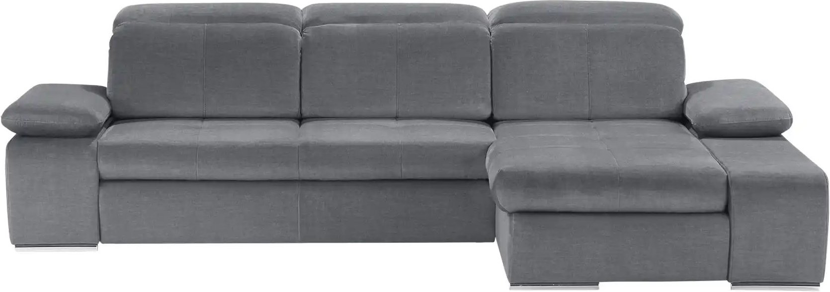 switch Ecksofa aus Mikrofaser Avilla ¦ grau ¦ Maße (cm): B: 285 H: 86 T: 187.0 Polstermöbel > Sofas > Ecksofas - Höffner