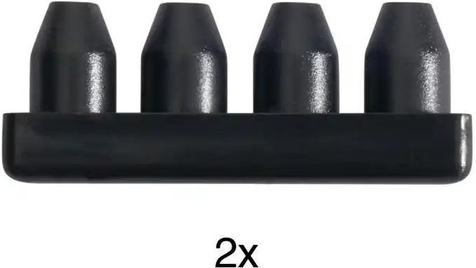 Mydeco Endkappen Level 1-Lauf ¦ schwarz ¦ Kunststoff ¦ Maße (cm): B: 1 H: 0,7 Gardinen & Rollos > Gardinenstangen & Zu...