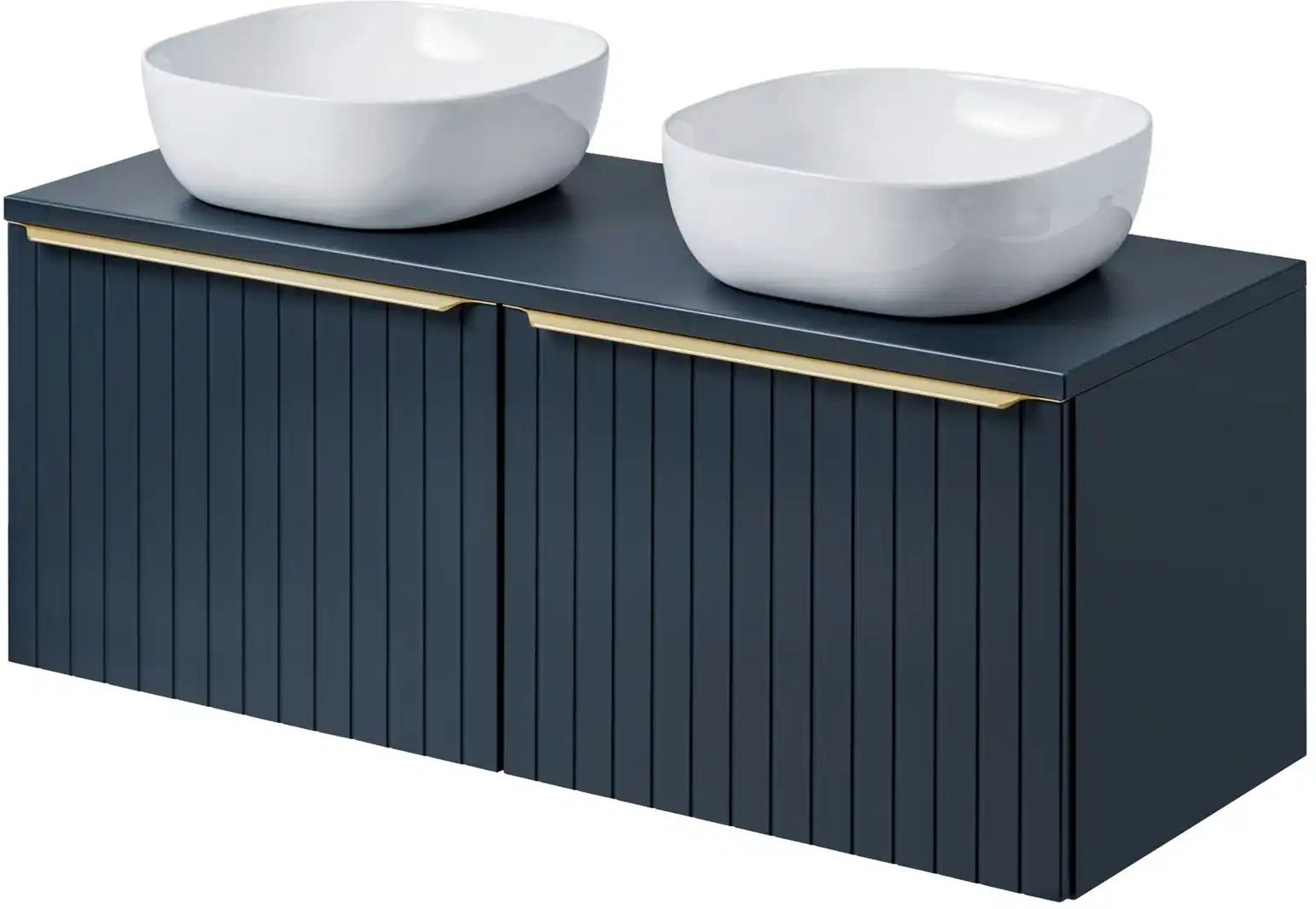 Waschtischkombination Sander See ¦ blau ¦ Maße (cm): B: 120,6 H: 59,2 T: 46.5 Schränke > Badschränke > Waschbecken-unte...