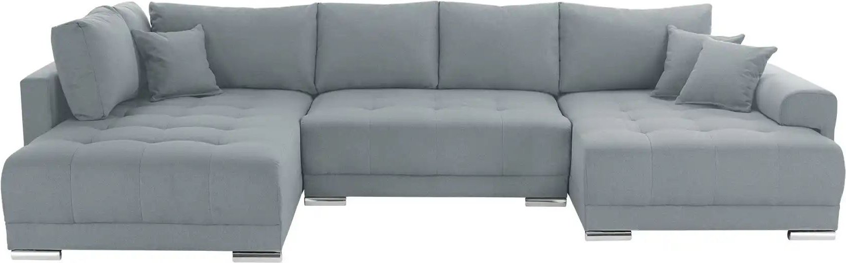 Wohnlandschaft mit Schlaffunktion Lemie ¦ grau ¦ Maße (cm): B: 356 H: 85 T: 218.0 Polstermöbel > Sofas > Schlafsofas - H...