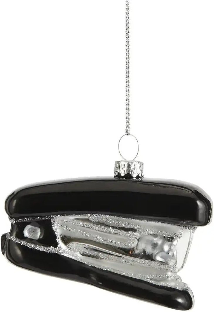 Thumbnail - HOME STORY Weihnachtsbaumschmuck Tacker ¦ schwarz ¦ Glas,Aluminium ¦ Maße (cm): B: 8,2 H: 4,5 T: 3.0 Weihnachten - Höf...