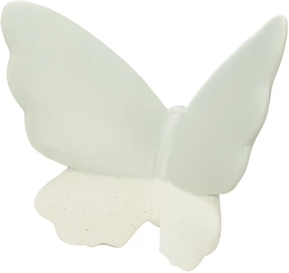 HOME STORY Deko Schmetterling ¦ grün ¦ Porzellan ¦ Maße (cm): B: 19,9 H: 15,2 T: 8.4 Accessoires > Dekoartikel - Höffn...