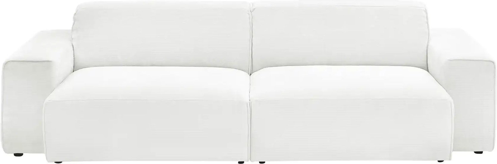 Gray & Jones Einzelsofa im Trendstoff Baltic Breeze ¦ weiß ¦ Maße (cm): B: 216 H: 71 T: 101.0 Polstermöbel > Sofas > 2-S...
