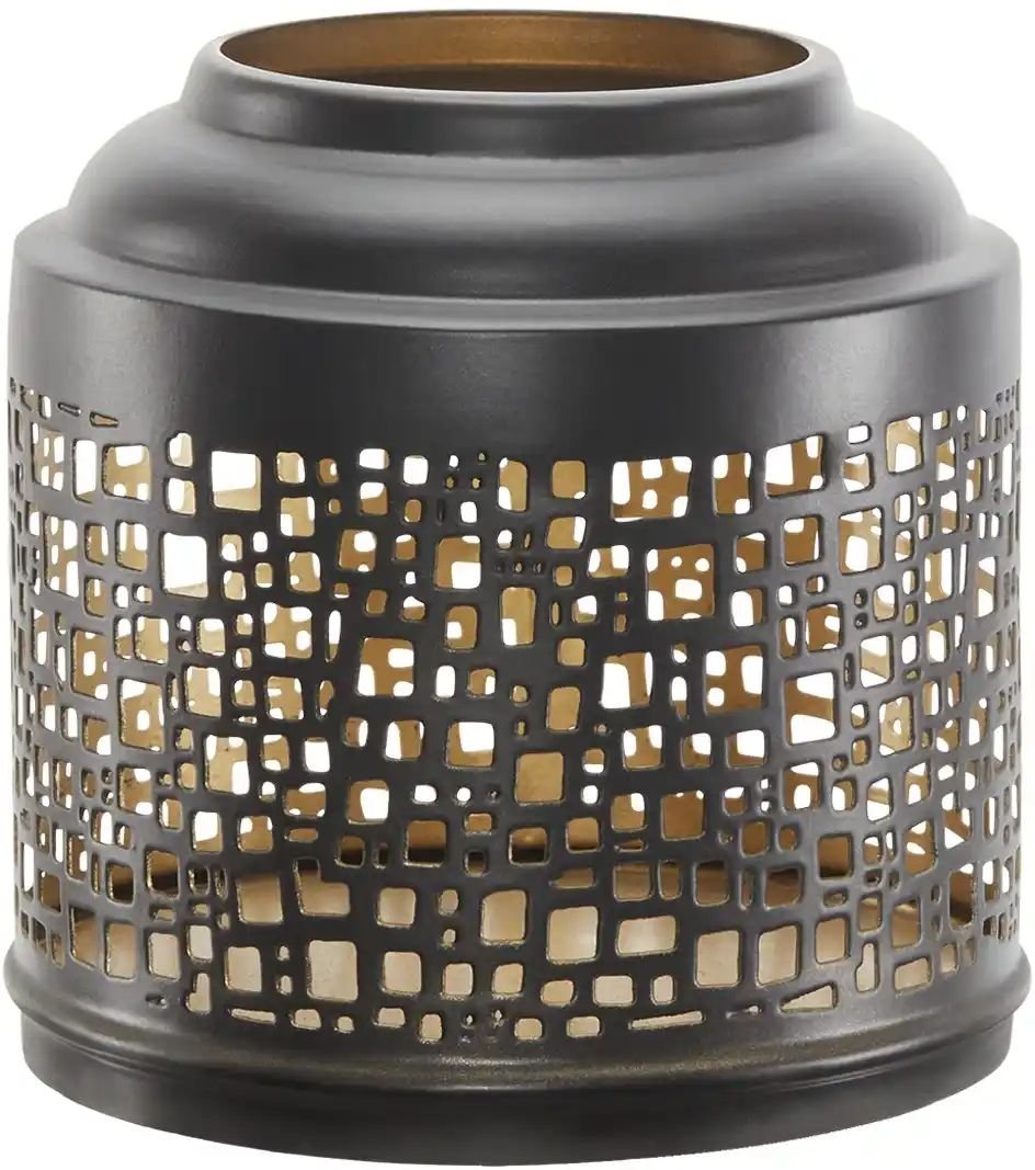 HOME STORY Teelichthalter ¦ schwarz ¦ Eisen ¦ Maße (cm): H: 10,5 Ø: 10.5 Accessoires > Kerzen & Kerzenständer > Teeli...