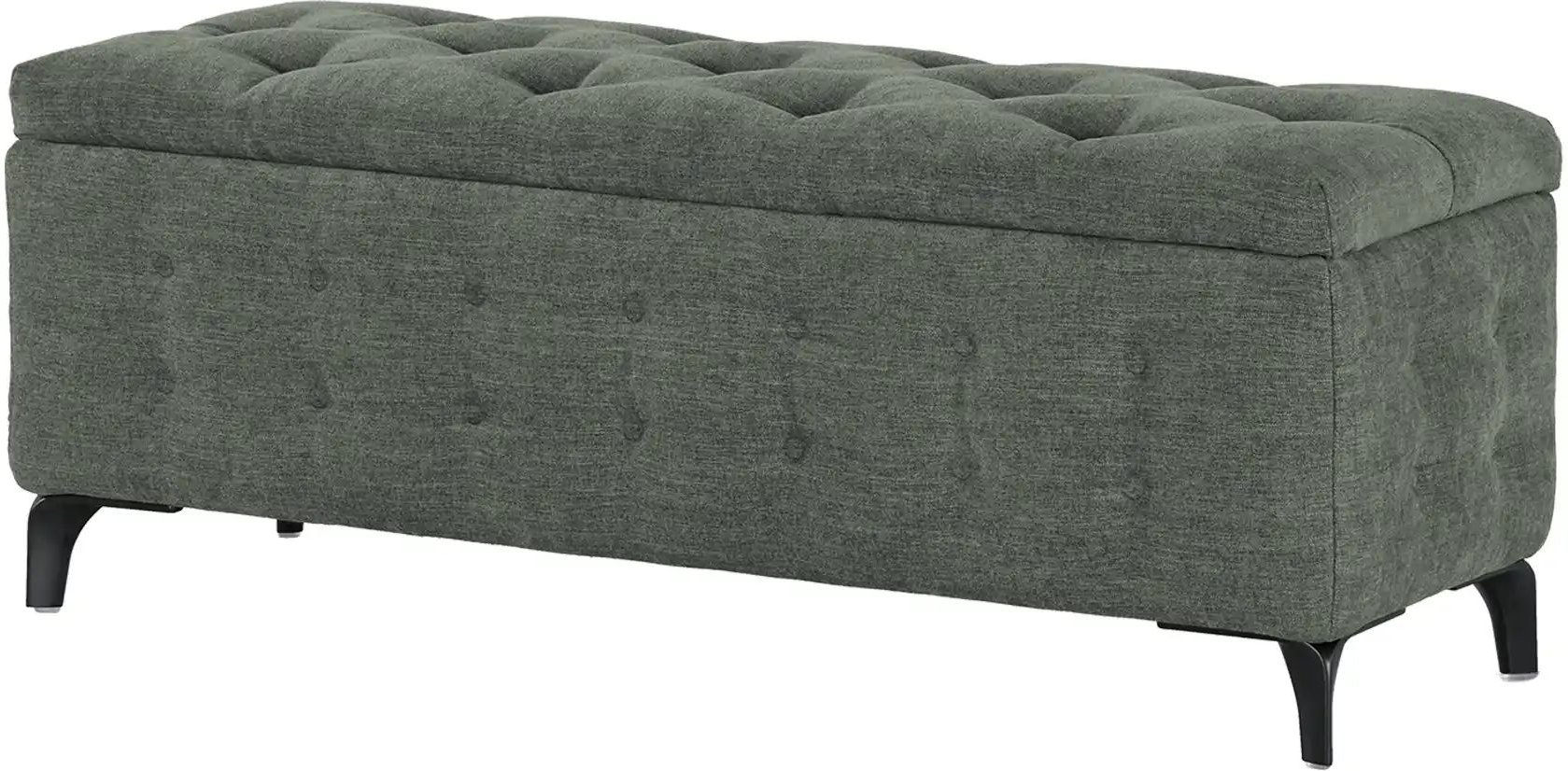 Kings and Queens Bettbank mit Stauraum Fjell ¦ grün ¦ Maße (cm): B: 122 H: 48 T: 42.0 Bänke > Einzelbänke - Höffner