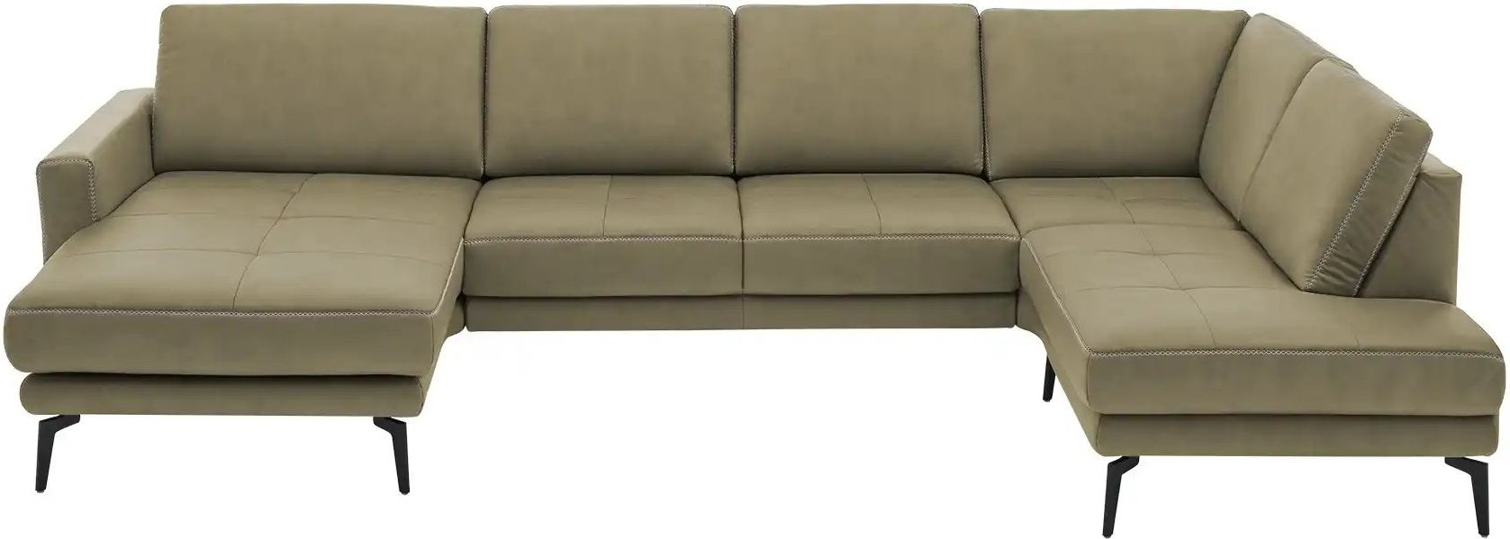 Thumbnail - meinSofa Wohnlandschaft aus Mikrofaser Mike ¦ grün ¦ Maße (cm): B: 327 H: 86 T: 180.0 Polstermöbel > Sofas > Wohnlandsch...