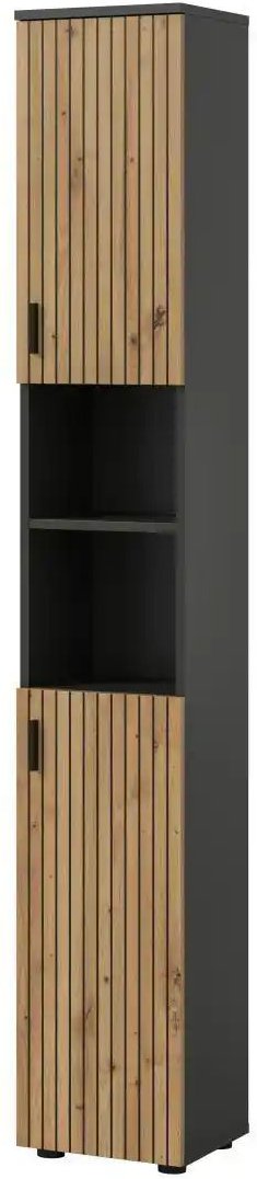 Hochschrank Mönchsee ¦ grau ¦ Maße (cm): B: 30 H: 192 Schränke > Badschränke > Bad-Hochschränke - Höffner