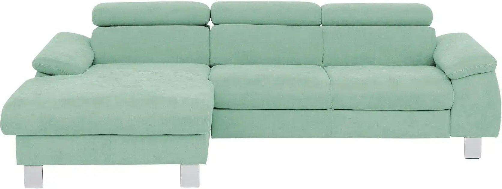 uno Ecksofa aus Velours Micky ¦ türkis/petrol ¦ Maße (cm): B: 166 H: 72 T: 244.0 Polstermöbel > Sofas > Ecksofas - Höffn...