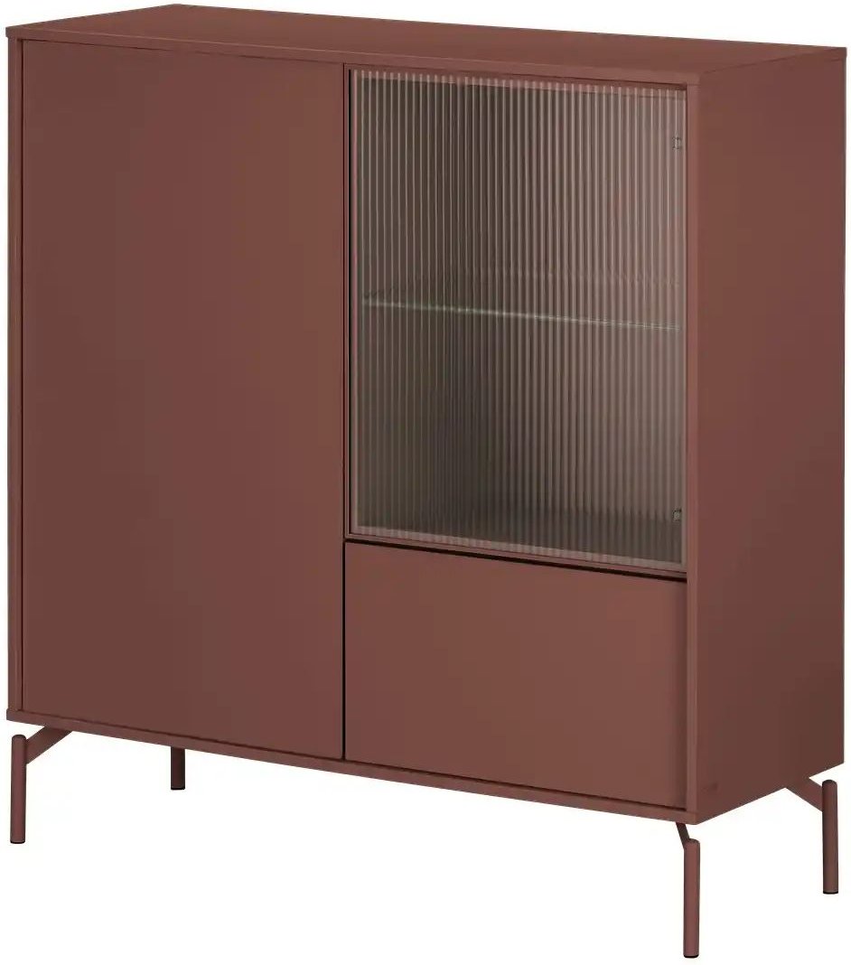 Love it Highboard Flumeri ¦ rot ¦ Maße (cm): B: 113,5 H: 118 T: 43.0 Kommoden & Sideboards > Highboards - Höffner