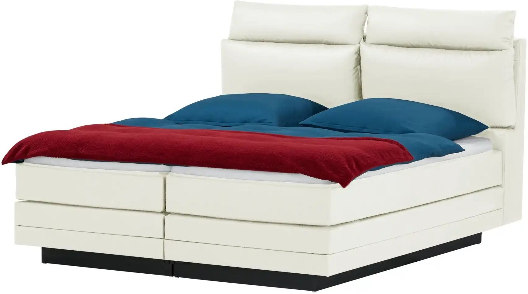 Motor-Boxspringbett Hardego ¦ weiß ¦ Maße (cm): B: 180 H: 118 Betten > Boxspringbetten - Höffner