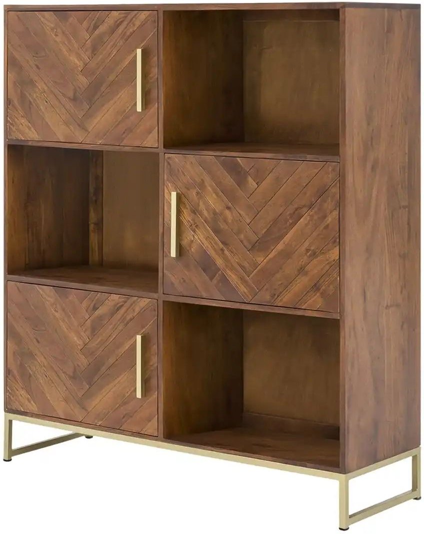 Thumbnail - Highboard aus Massivholz Calatria ¦ holzfarben ¦ Maße (cm): B: 120 H: 140 T: 39.0 Kommoden & Sideboards > Highboards - H...