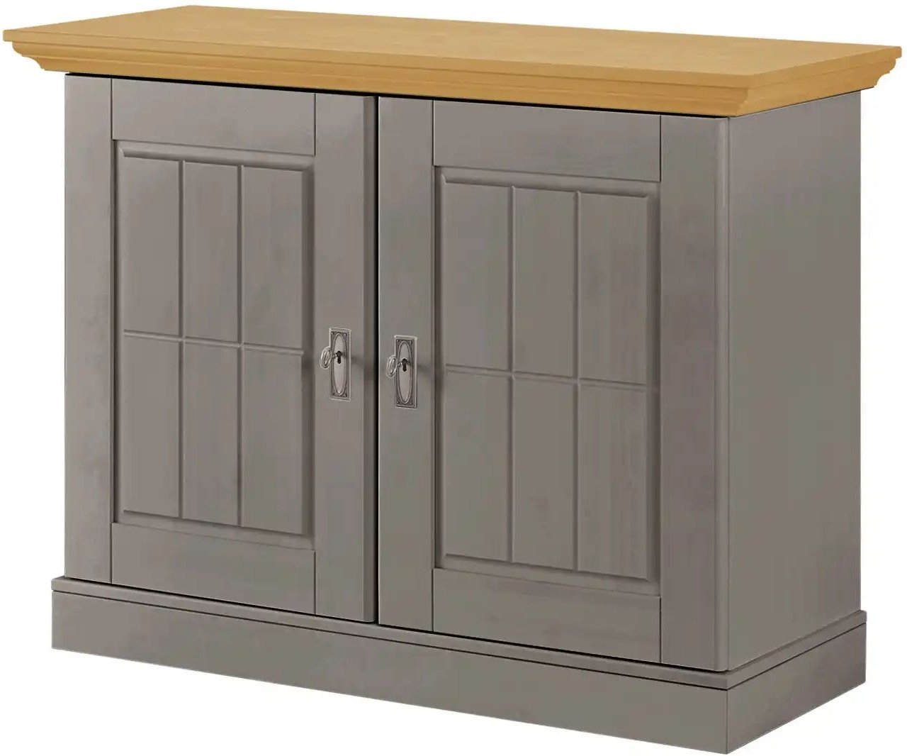 maison bleue Sideboard Florian ¦ grau ¦ Maße (cm): B: 118,5 H: 90,1 T: 48.0 Kommoden & Sideboards > Sideboards - Höffne...